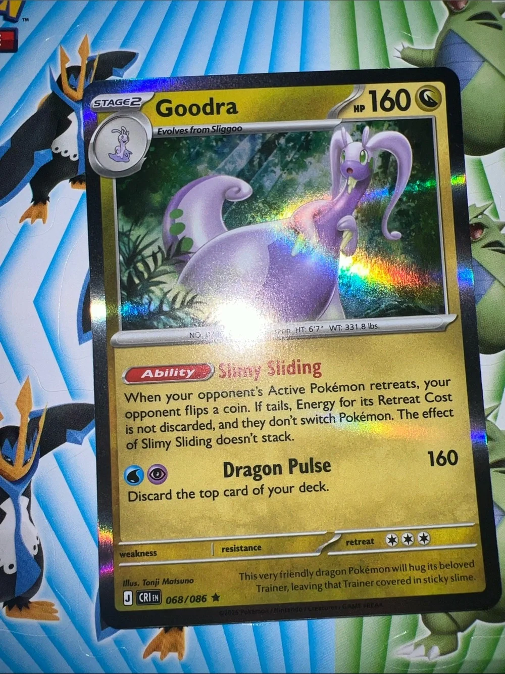 Pokemon holographic goodra